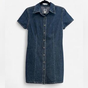 GAP Factory Dark Blue Denim Mini Dress